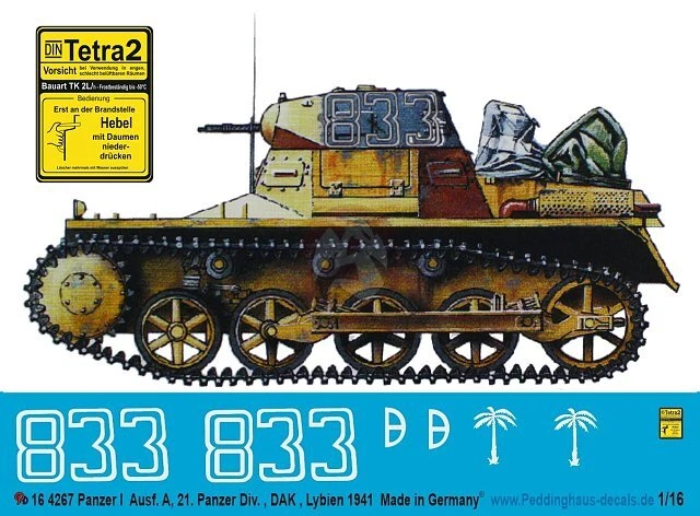 Peddinghaus Decals - 1:48 2494 8 verschiedene Panzer IV Ausf. J 1944-1945