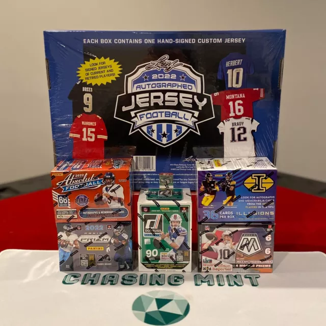 New England Patriots Pyt Box Break 2022 Leaf Jersey **Auto** Plus 5 Blasters!!!