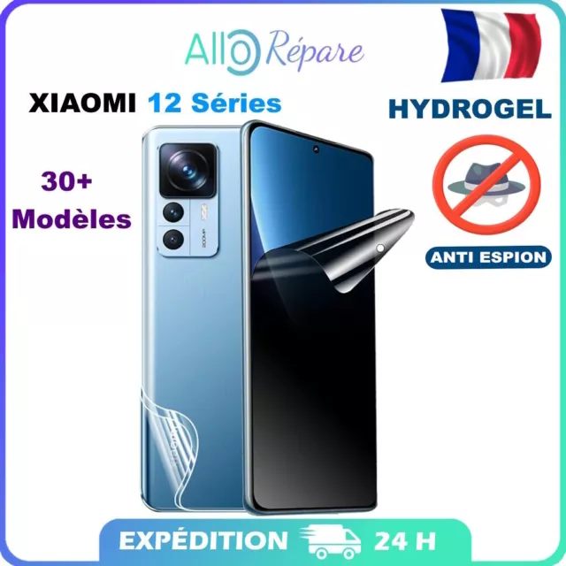 PROTÉCTION ÉCRAN FILM GEL HYDROGEL Anti Espion POUR Xiaomi 12 / 12T / 12S