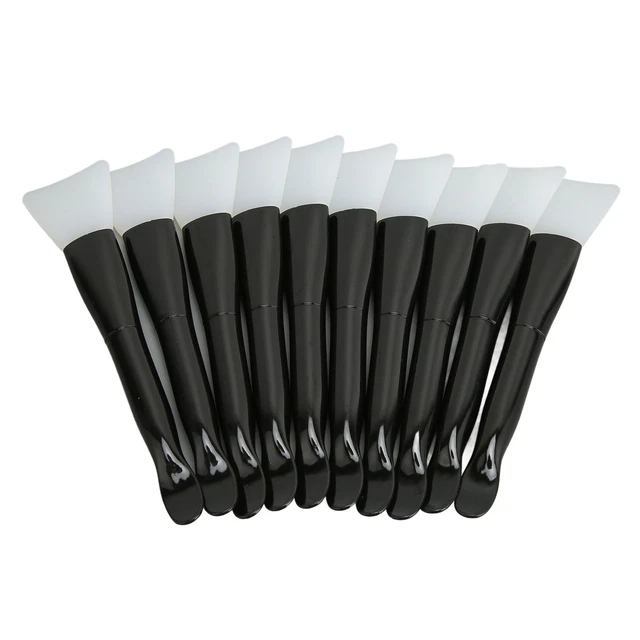 10pcs Silicone Makeup Brush Soft Double Ended Face Cream Applicator Brush Fo YUW
