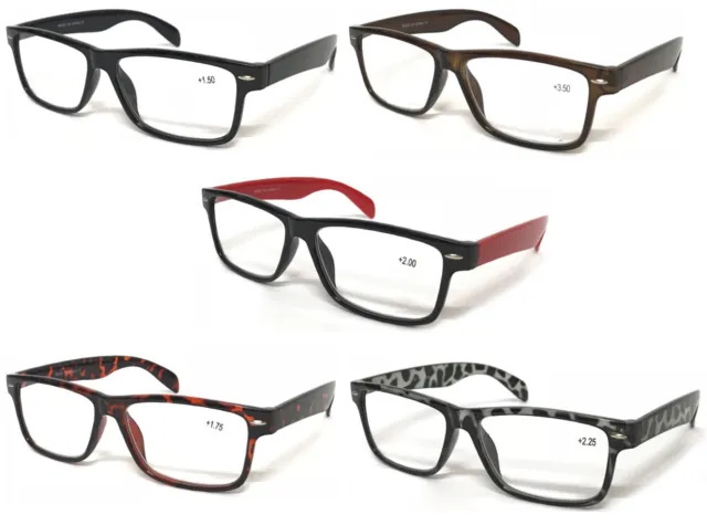 L142 Retro 80's Reading Glasses & Super Classic Fashion/Large Frame Nerd Glasses