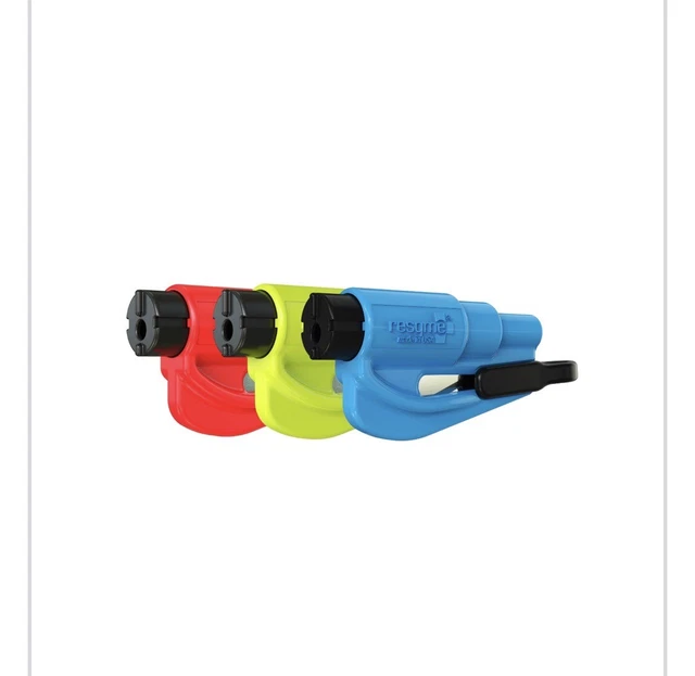 Resqme Emergency Keychain  Window Breaker, Car Hammer, Seatbelt Cutter x 3