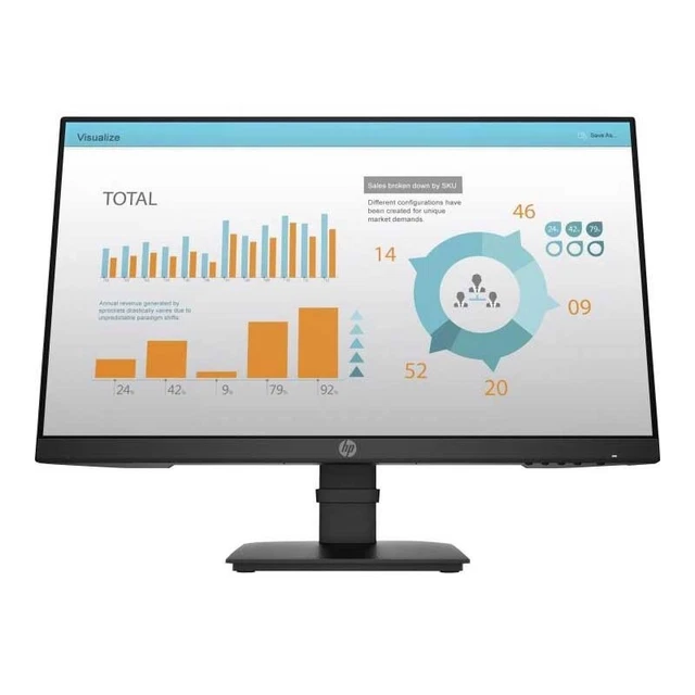 HP P24 G4 60,5 cm 23,8 Zoll LED Monitor 5ms IPS 75Hz FHD Office Monitor