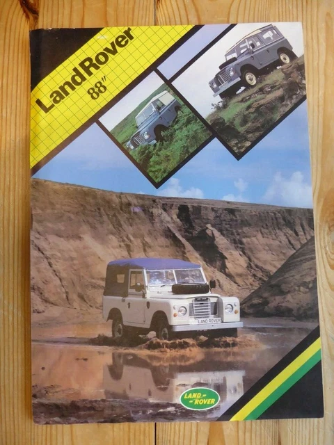 Pic Click Land Rover LAND ROVER 88” Sales Leaflet £4.99 - PicClick UK