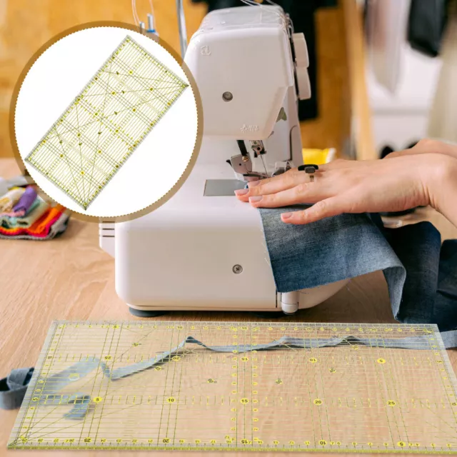 Quilting Ruler for Precise Cutting - Grid Lines, Patchwork - Sewing Tool
