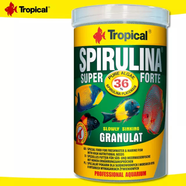 Tropical 1000 ML Spiruline Super Forte 36% Granulé