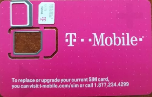 BRAND NEW T-Mobile 4G 5G LTE Sim Card Tmobile 3 IN 1 TRIPLE CUT.