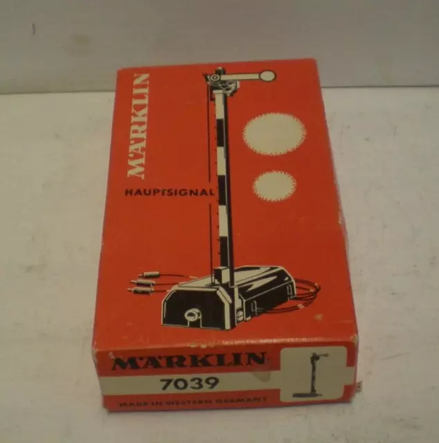 Vintage Marklin HO 7039 Home Semaphore Signal In OVP (MT2)