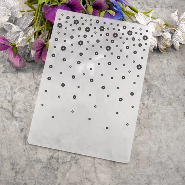 Plastic Bump Embossing Template DIY Schablonenordner für Album Scrapbooking