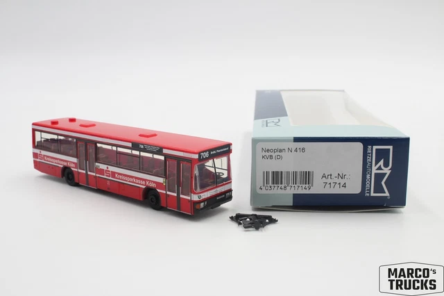 Modellino Autobus Rietze 1:87 Mercedes Citaro G KVB Colonia Wg. 727
