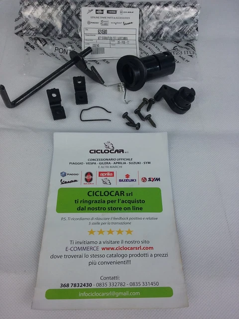 KIT SERRATURA APERTURA Sella Originale Piaggio Vespa Primavera Sprint 125 150 EUR 5,00 - IT - 2