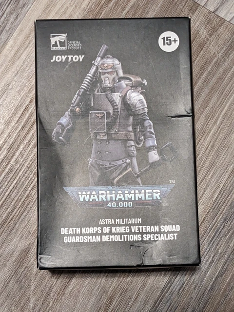 Figurine JoyToy Warhammer 40K Death Korps Of Krieg Veteran Squad 1/18 - Peinte Neuve