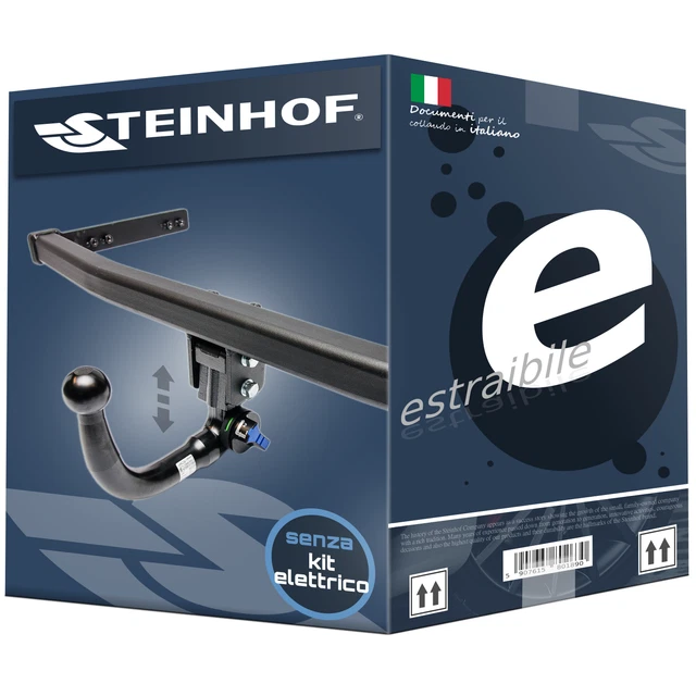 Gancio Traino Estraibile Verticale Brink Ellebi Montato Su Land Rover Range Rover Evoque