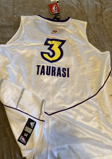 DIANA TAURASI Phoenix MERCURY Basketball SIGNED Adidas WNBA Jersey XL White NEW