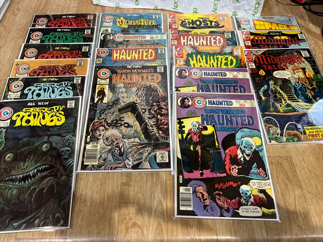Lot Of 18 Haunted Monsters Creepy Things 1-6 Midnight Tales Space 1999 1 Comic Lot Of 18 Haunted Monsters Creepy Things 1-6 Midnight Tales Space 1999 1 Comic