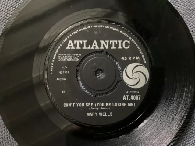 MARY WELLS - DEAR LOVER / CAN’T YOU SEE rare UK 1965 / NORTHERN SOUL / VG+ !!!