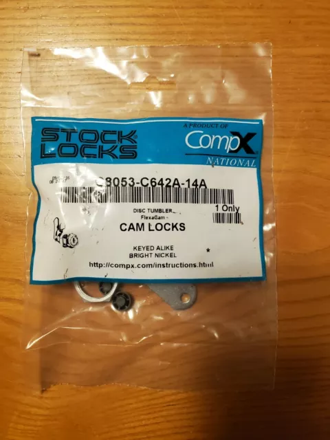 COMPX NATIONAL C8053-C642A-14A Standard Keyed Cam Lock