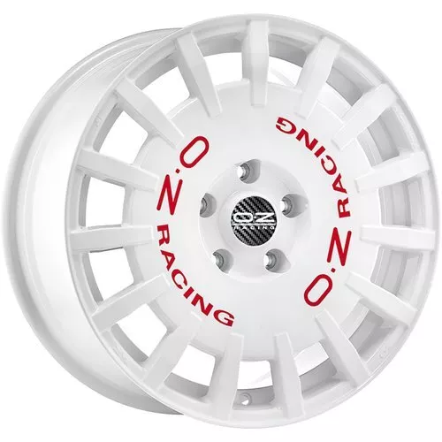 Oz Racing Rally Racing Race White Red Lettering Alloy Wheel 17X8 Et25 4X108