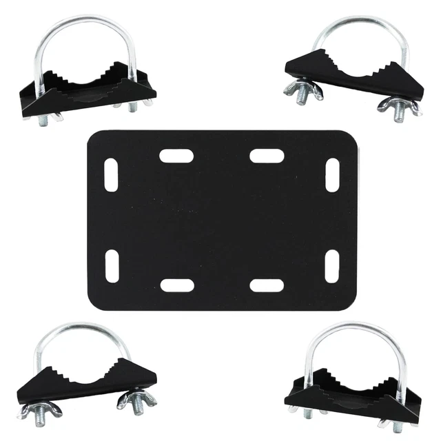 Antenna Mast Crossover Bracket Kit for 1"-2" Pipes-Antenna Mast Clamp VJaw Block