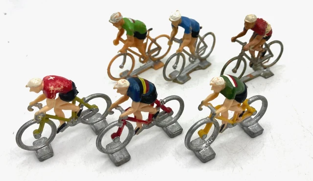 LOT DE 6 COUREURS CYCLISTES DU TOUR DE FRANCE TBE - PLASTIQUE EUR 5,00