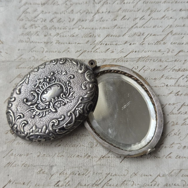 Pendentif Médaillon Tête De Maure Corse En Métal Argenté Vieilli - 25mm, Neuf Avec Étiquettes