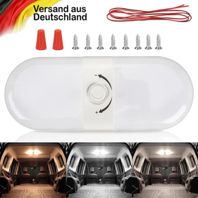 12V- LED Innenraumleuchte Beleuchtung Deckenlampe Wohnmobil Wohnwagen 6000K  6.8W