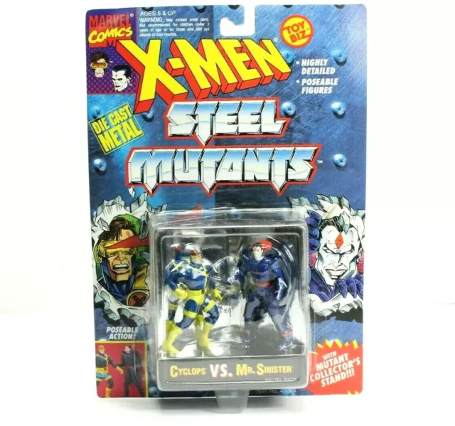 Marvel Comics X-Men Steel Die-Cast Mutants  Cyclops VS Mr Sinister NIP