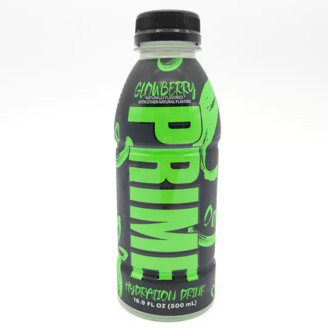 PRIME Glowberry Limited Edition Holo Rare 16.9 oz Hydration Drink Logan Paul KSI