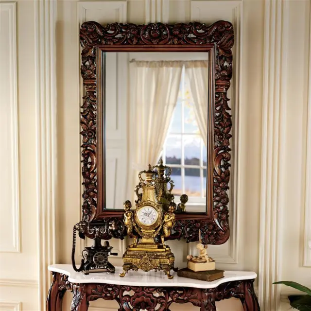 Design Toscano The Royal Baroque Hardwood Mirror