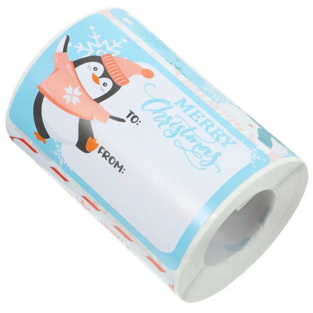 1 Roll of Gift Box Packing Stickers Delicate Sealing Stickers Label Stickers