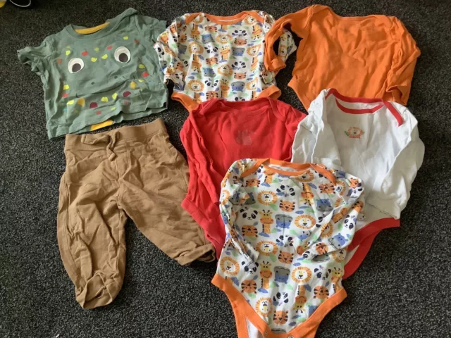 Boys Dinosaur Zoo Clothes Bundle 6-9 Months M&S, F&F, TU 6-9 Months 7 Items