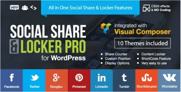 Social Share And Locker Pro Plugin  - WordPress Plugin & Updates ⭐GPL⭐ WordPress