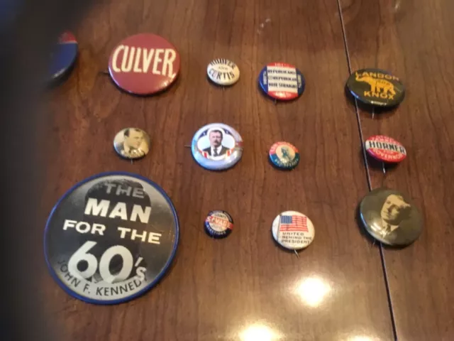 Lot Of Vintage Political Pins