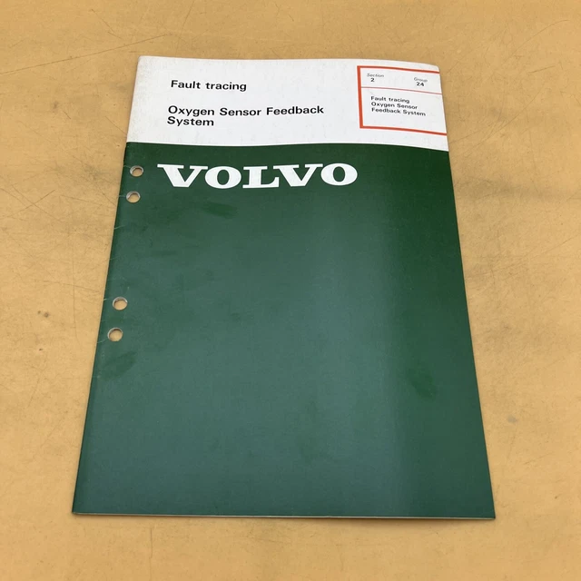 VOLVO FAULT TRACING/OXYGEN Sensor Feedback System Service Manual