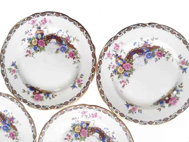 Royal Stafford Geisha Bread & Butter Plates Dessert Bone China Asian Floral 5 2