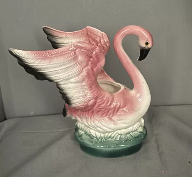 Pink Flamingo with Wings Spread - Planter