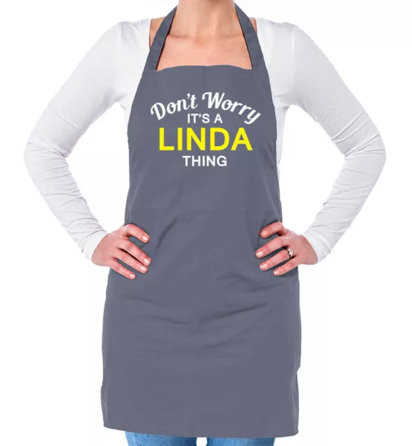 No Worry It's A Linda Cosa ! Unisex Delantal Adulto Apellido Traje Nombre