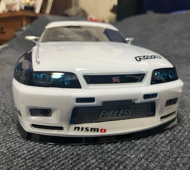Skyline R33 Model Kit TAMIYA 1/10 NISSAN Skyline GT-R R33 RC Body Painted Sunroof Body only £ ...