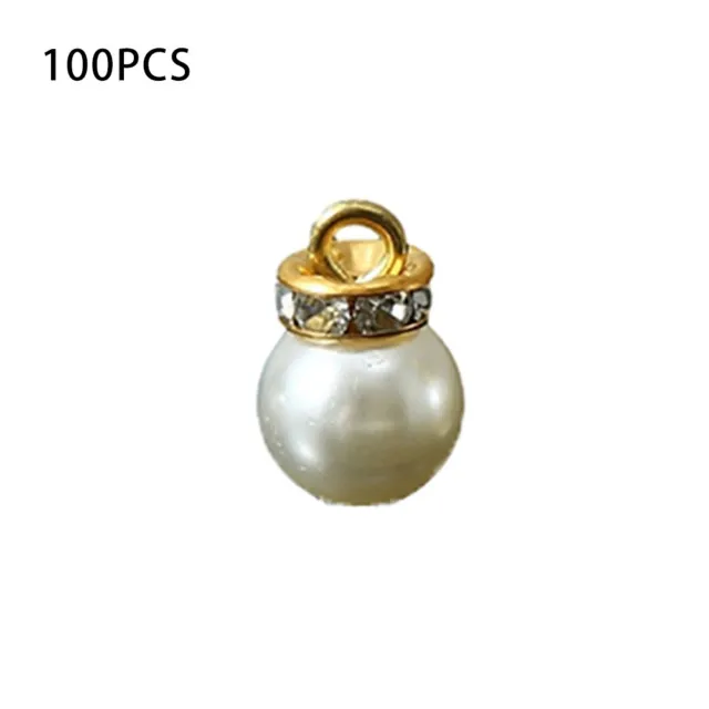 100pz Ciondolo Corona Oro KC Perline Distanziatore Perline per Fare Gioielli Fai