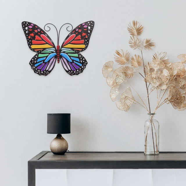 Butterfly Wall Decor Decoraciones Para Salas De Casa Household Wrought Iron