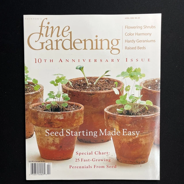 Taunton's Fine Gardening April 1998 No 60 Summer Color Roses Wisteria Ground Co