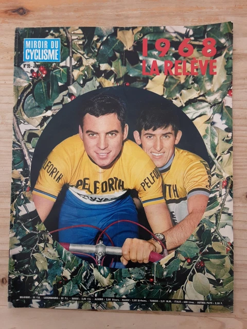 LOT 5 REVUES MIROIR DU CYCLISME MENSUEL 1968 avec la photo couleur 2