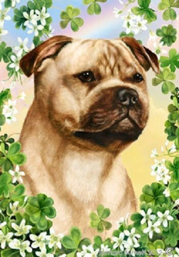 Clover House Flag - Fawn Staffordshire Bull Terrier 31245