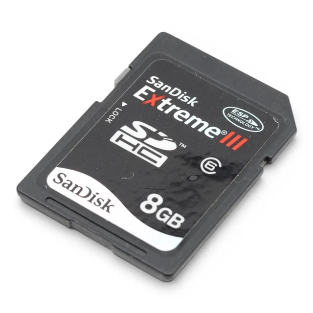 SANDISK SD EXTREME III 8GB Memory Card Speicherkarte SDHC EUR 29,99 ...