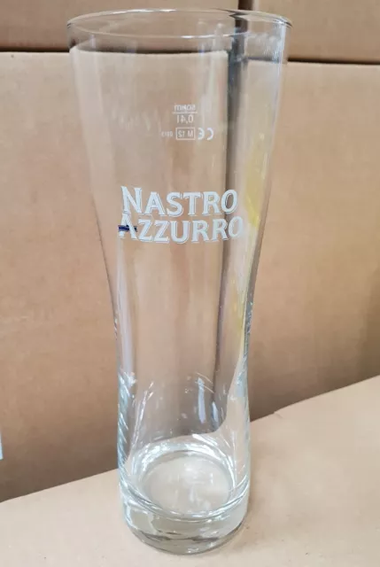 6 BICCHIERI BIRRA NASTRO AZZURRO 0.4l