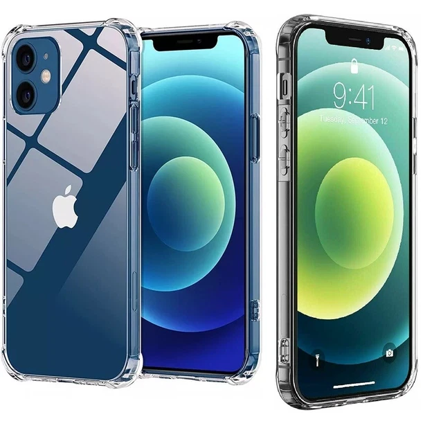 For iPhone 14 13 12 11 Pro Max Mini X Xs XR 7 8 6 Plus SE Shockproof Clear Case