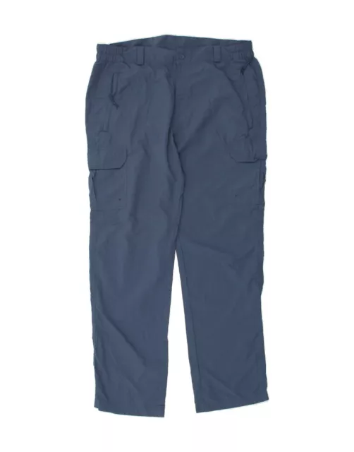 MOUNTAIN WAREHOUSE Mens Straight Cargo Trousers W36 L31  Blue Nylon BC06