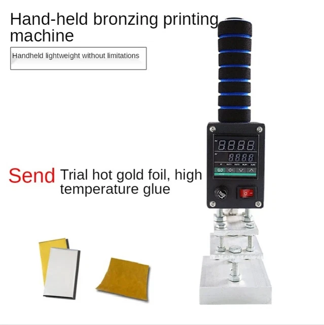 HOT STAMPING MACHINE Handheld Digital Heat Transfer Machine Leather ...