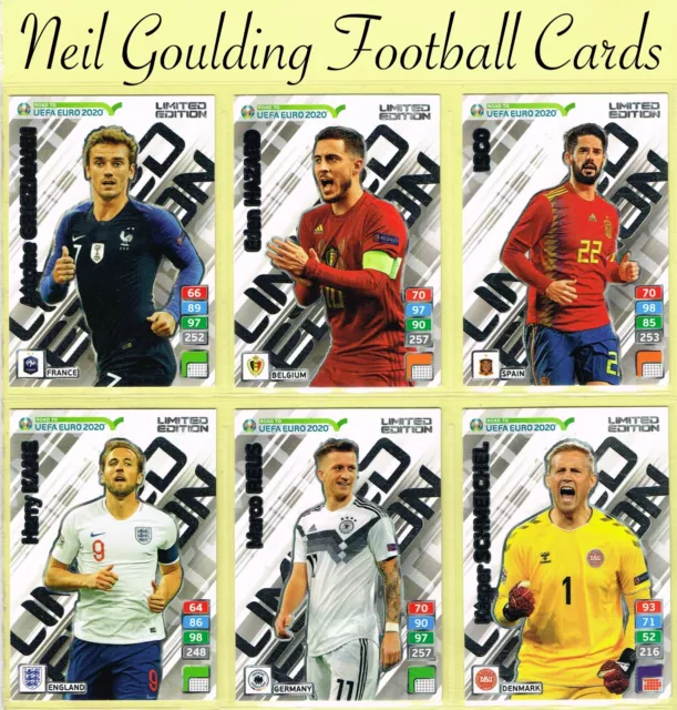 Panini ROAD TO EURO 2020 Adrenalyn XL ☆☆☆☆☆ LIMITED EDITION ☆☆☆☆☆ Football Cards