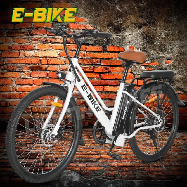 26" Electric Bike 500W Electric Cruiser Bike City Commuter E-Bikes 36V Battery